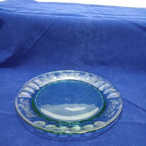 Coca-Cola Tinted Green Glass Dessert Plates – Collectible Logo Barware